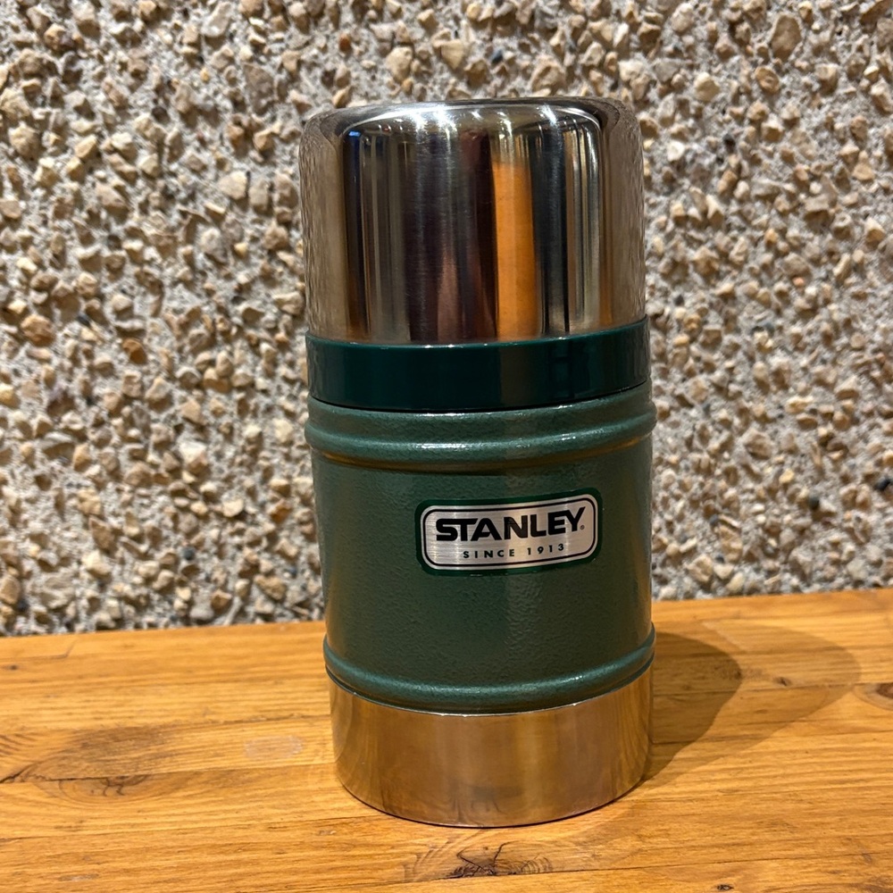 Stanley Green and Silver Insulated Food Jar Thermos